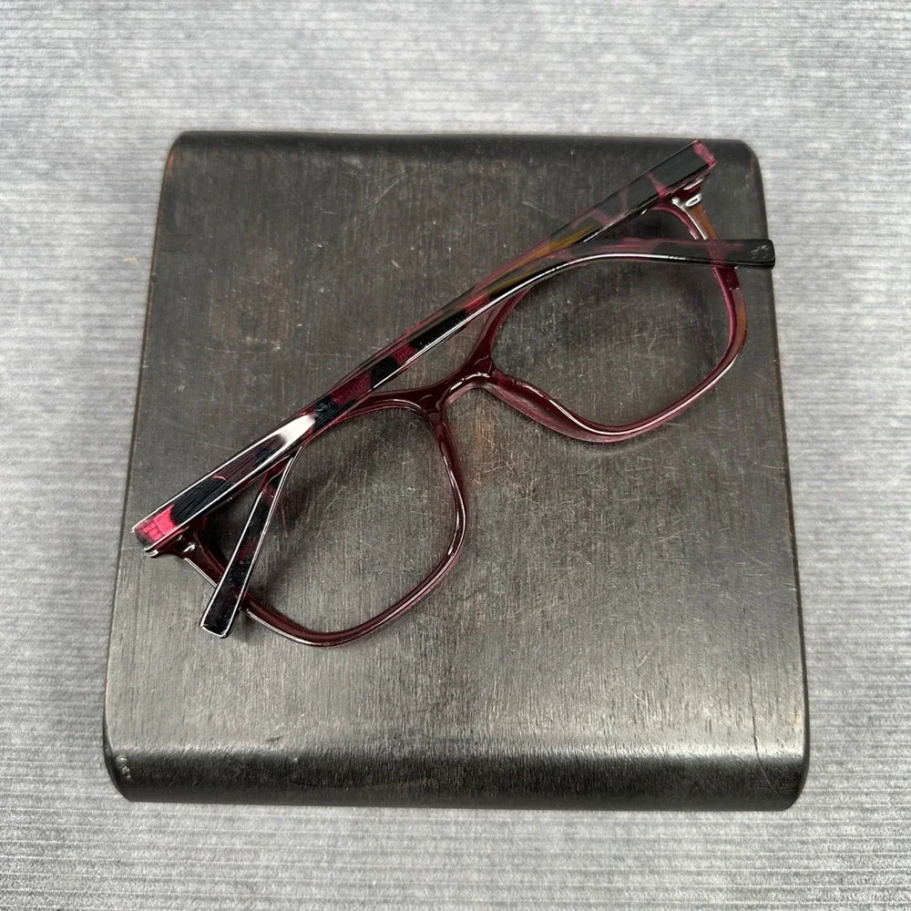 Foster Grant Design Optics Reading Y2K Glasses Wine Burgundy Cat Eye SR0525